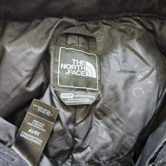 North Face Womens XS Black Ski Snow Snowboard Winter Waterproof Pants Insulated